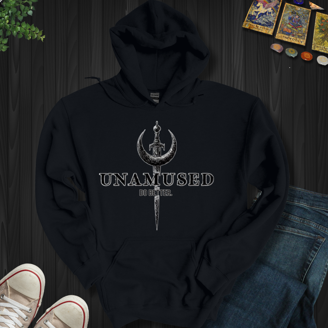 Completely Unamused Hooded Sweatshirt