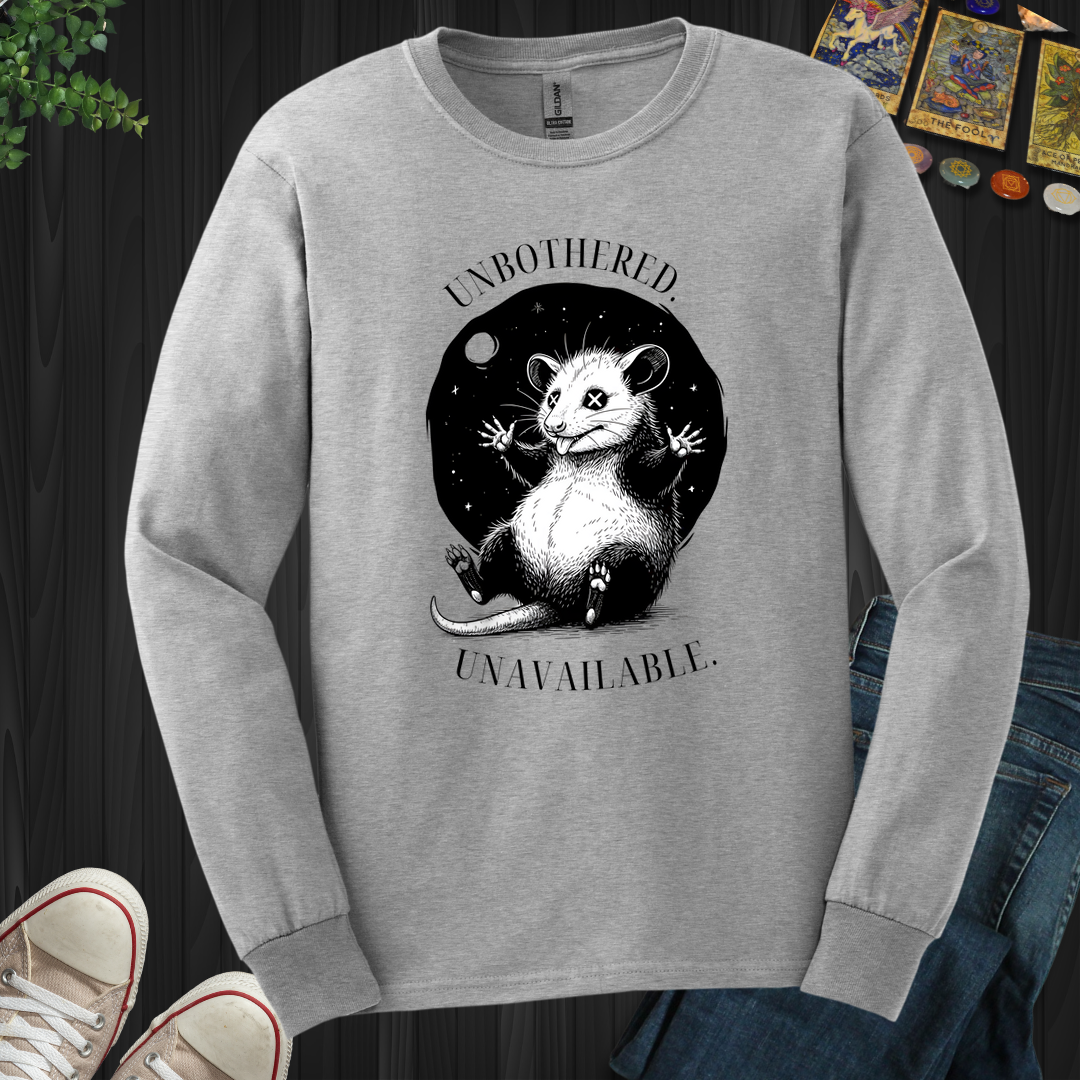 Unbothered. Unavailable Long Sleeve Tee