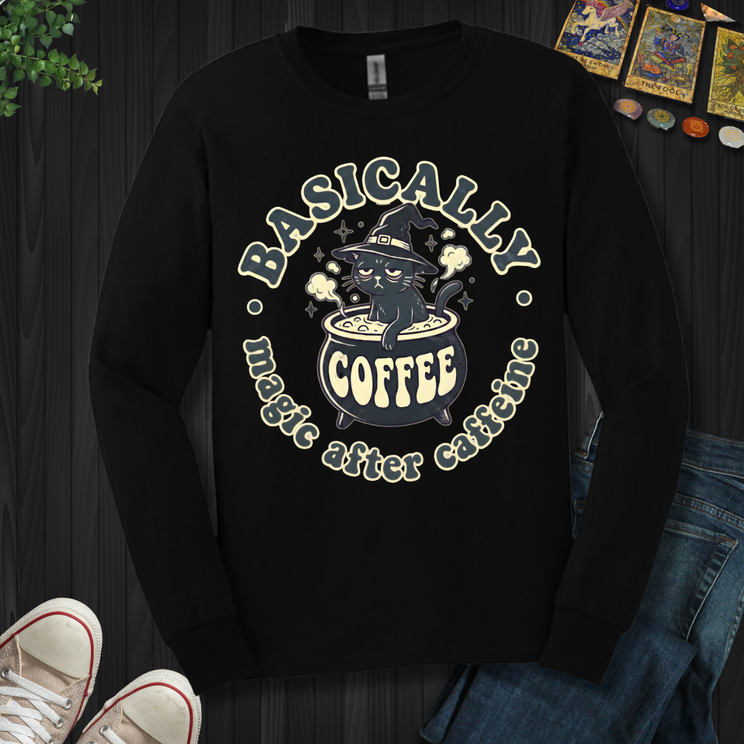Magic After Coffee Long Sleeve Tee