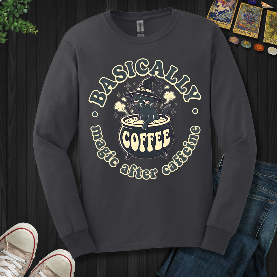 Magic After Coffee Long Sleeve Tee