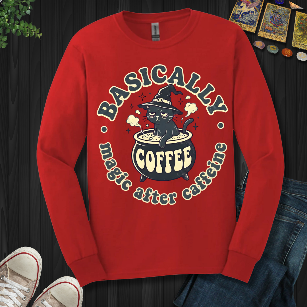 Magic After Coffee Long Sleeve Tee