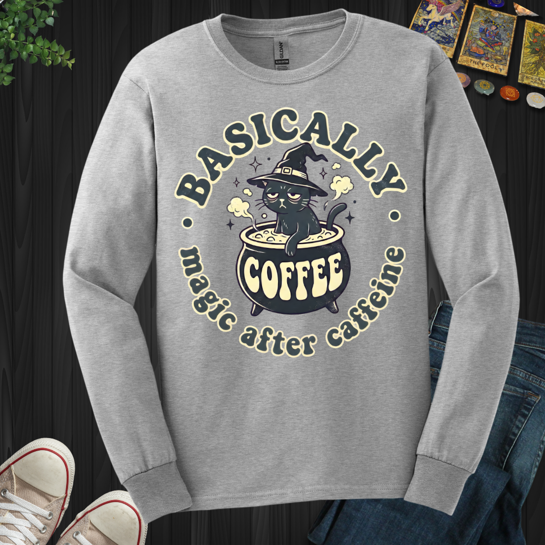 Magic After Coffee Long Sleeve Tee