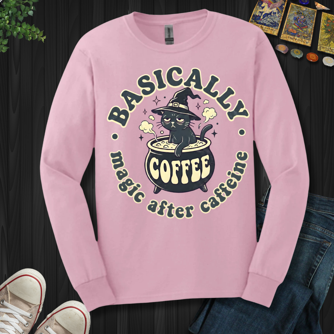 Magic After Coffee Long Sleeve Tee