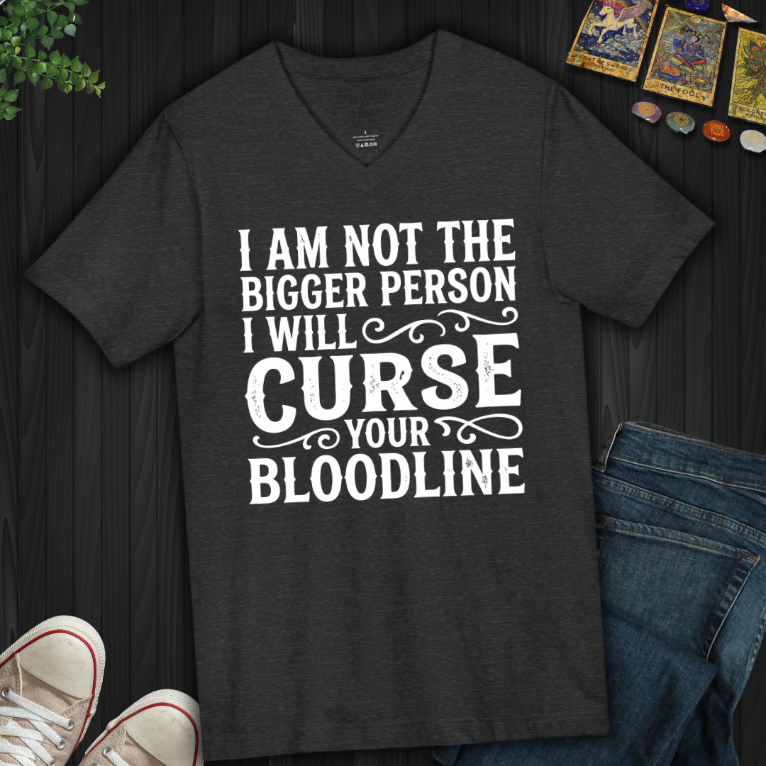 Curse Your Bloodline V-Neck Tee