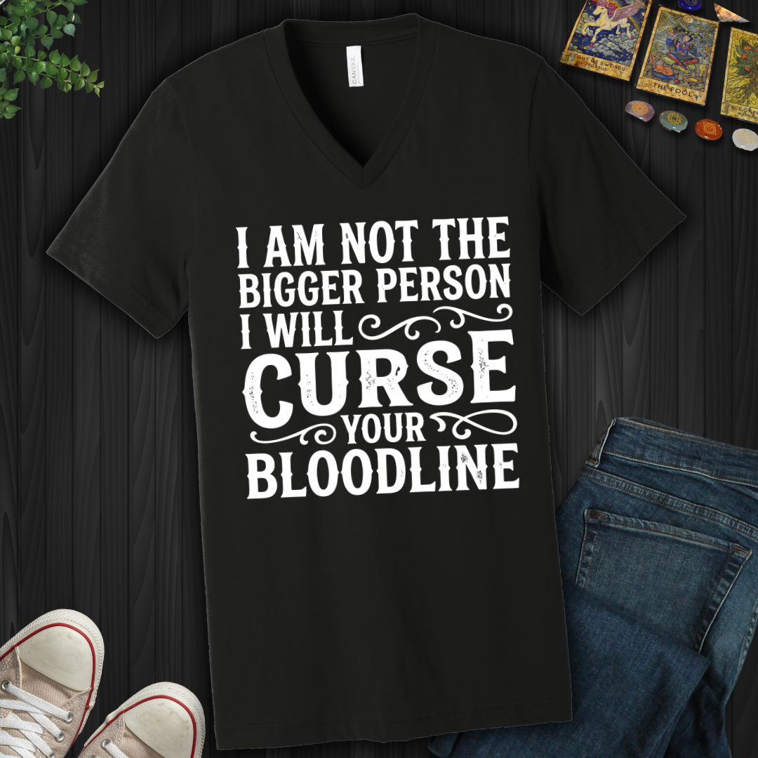 Curse Your Bloodline V-Neck Tee
