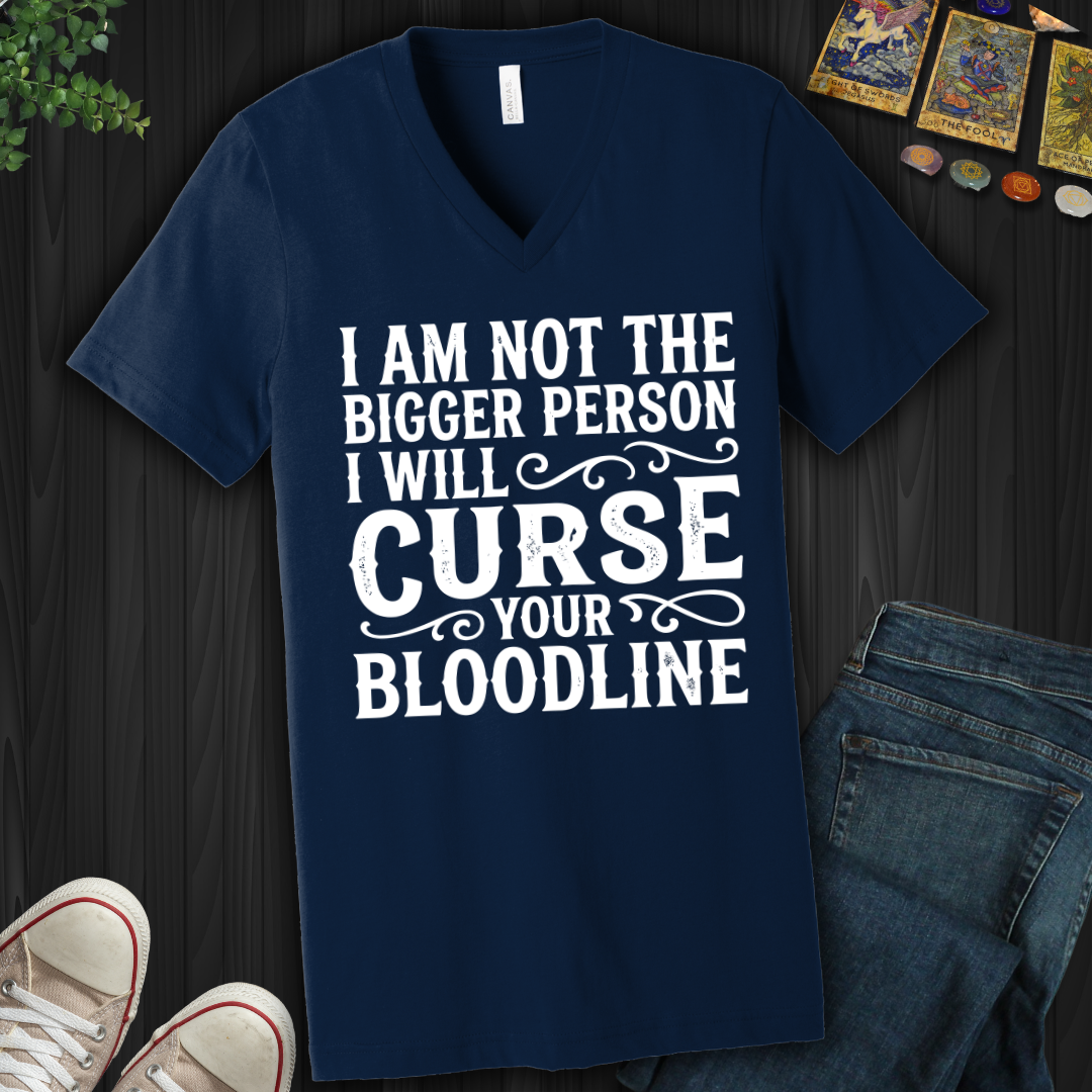 Curse Your Bloodline V-Neck Tee