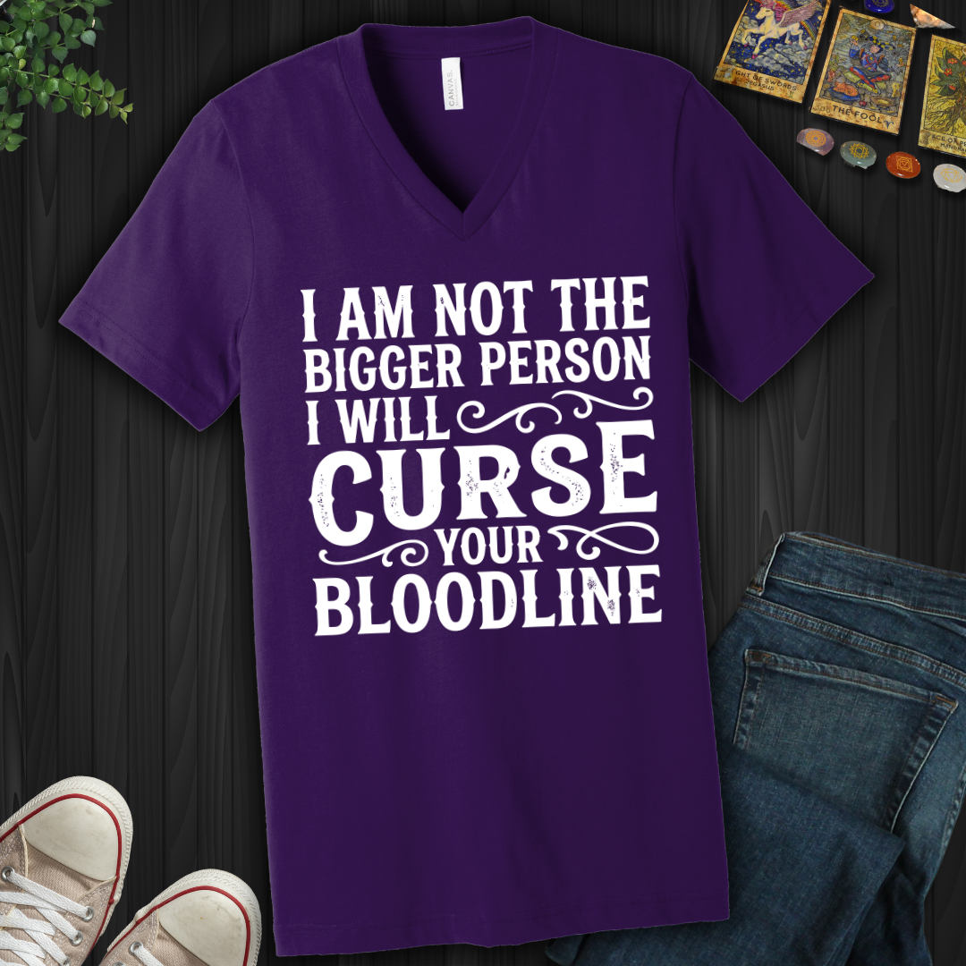 Curse Your Bloodline V-Neck Tee