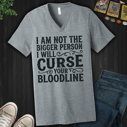 Curse Your Bloodline V-Neck Tee