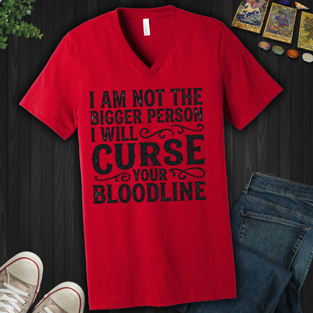 Curse Your Bloodline V-Neck Tee