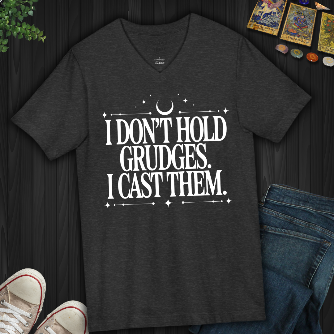 I Don't Hold Grudges V-Neck Tee
