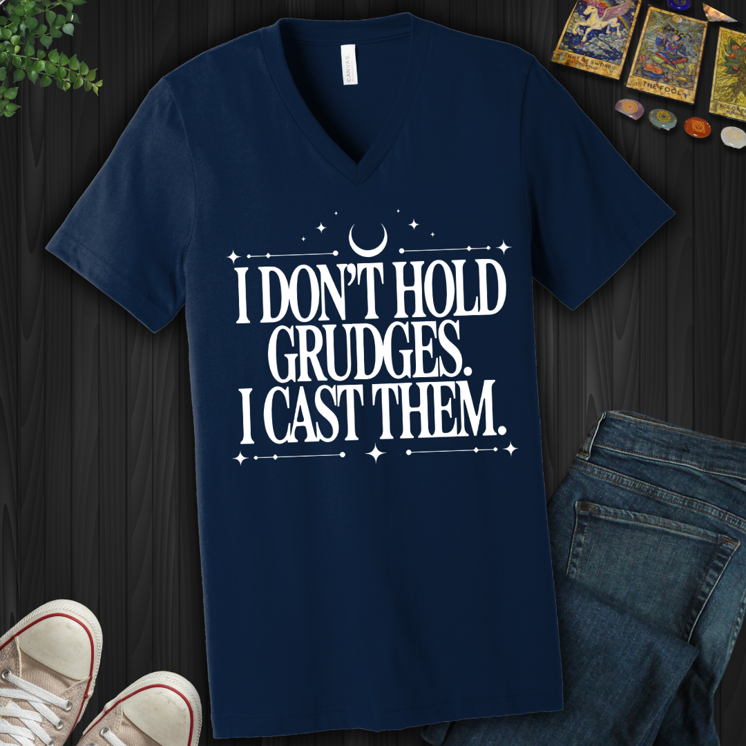 I Don't Hold Grudges V-Neck Tee
