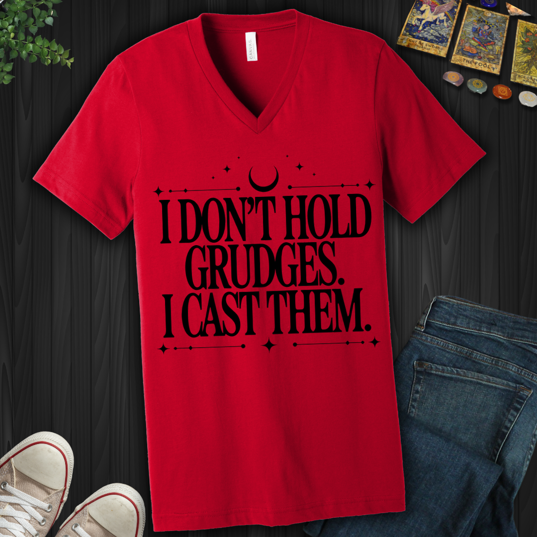 I Don't Hold Grudges V-Neck Tee
