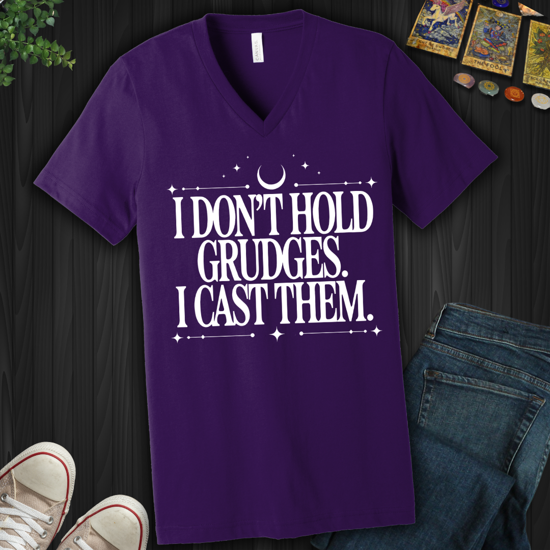 I Don't Hold Grudges V-Neck Tee