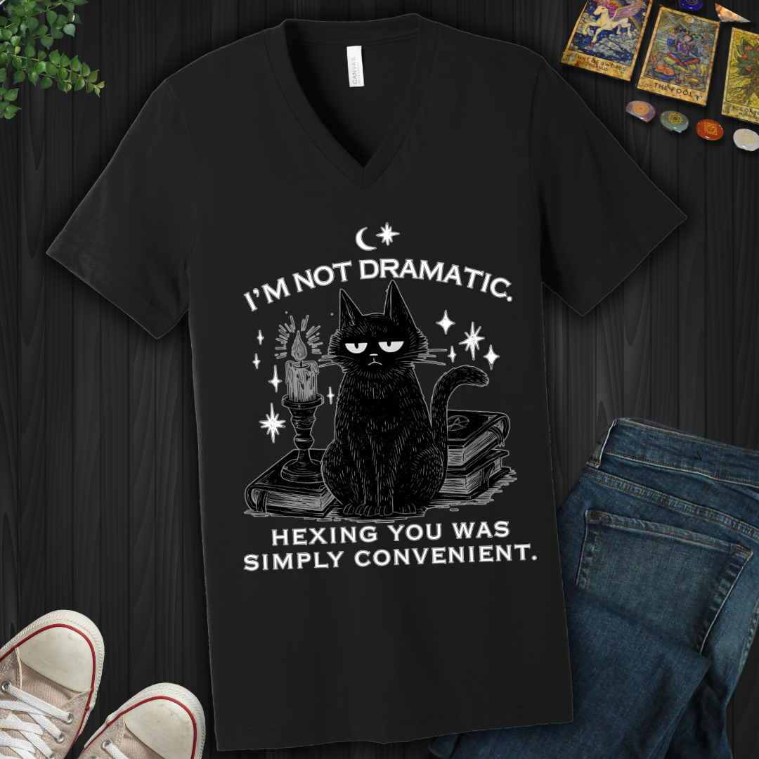 I'm Not Dramatic V-Neck Tee