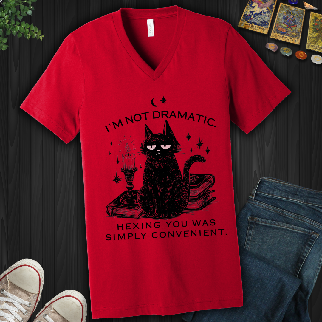 I'm Not Dramatic V-Neck Tee