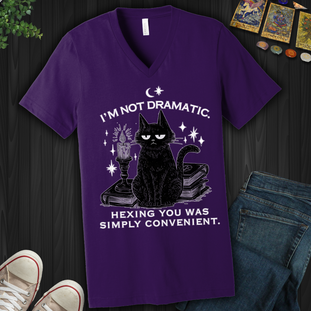 I'm Not Dramatic V-Neck Tee