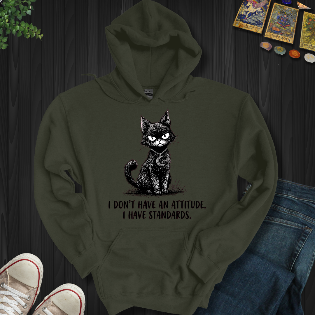 I Don't Have An Attitude Hooded Sweatshirt