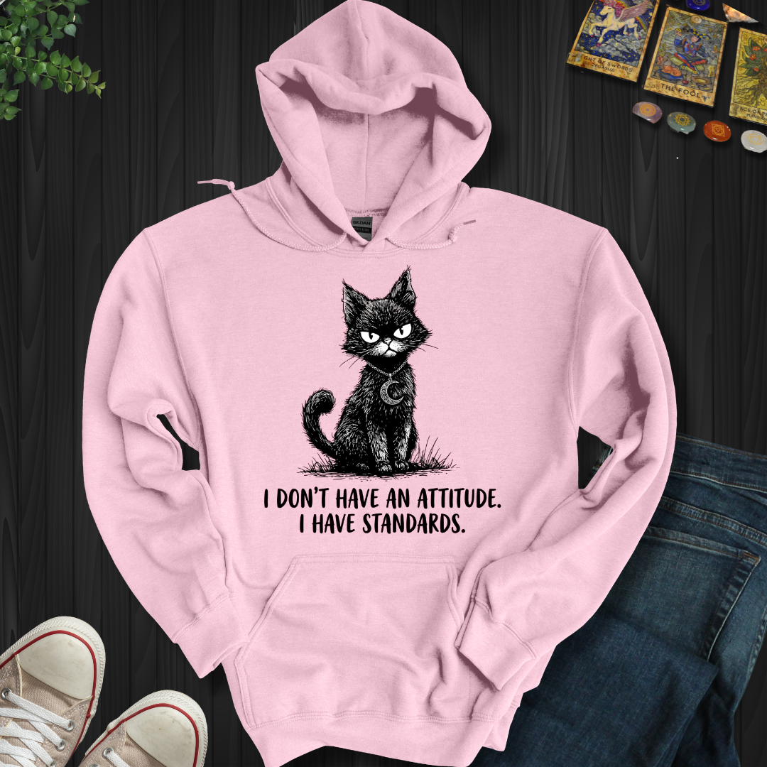 I Don't Have An Attitude Hooded Sweatshirt