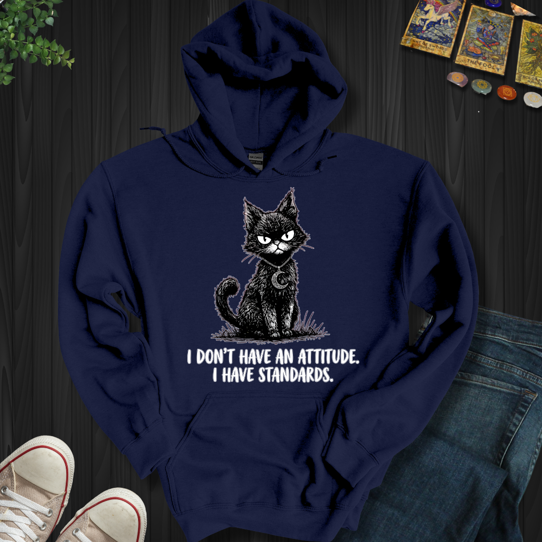 I Don't Have An Attitude Hooded Sweatshirt