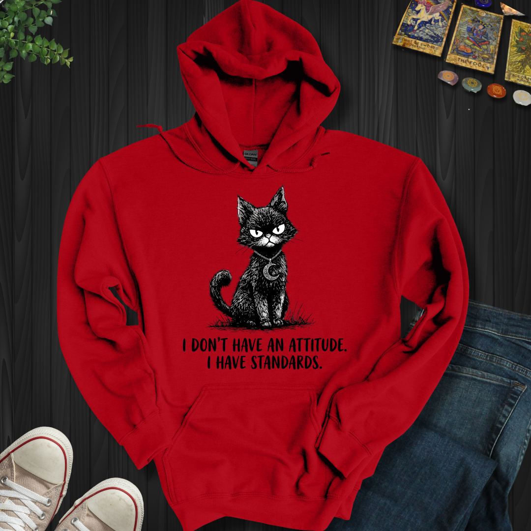 I Don't Have An Attitude Hooded Sweatshirt