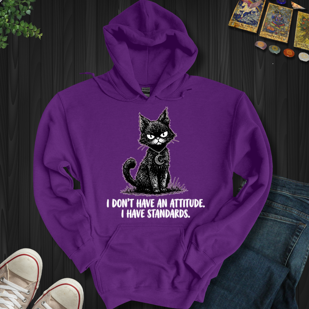 I Don't Have An Attitude Hooded Sweatshirt