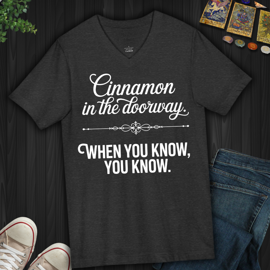 Cinnamon In The Doorway  V-Neck Tee