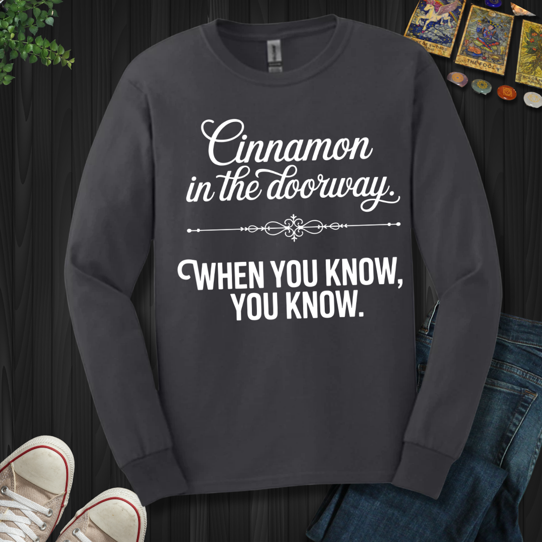 Cinnamon In The Doorway Long Sleeve Tee