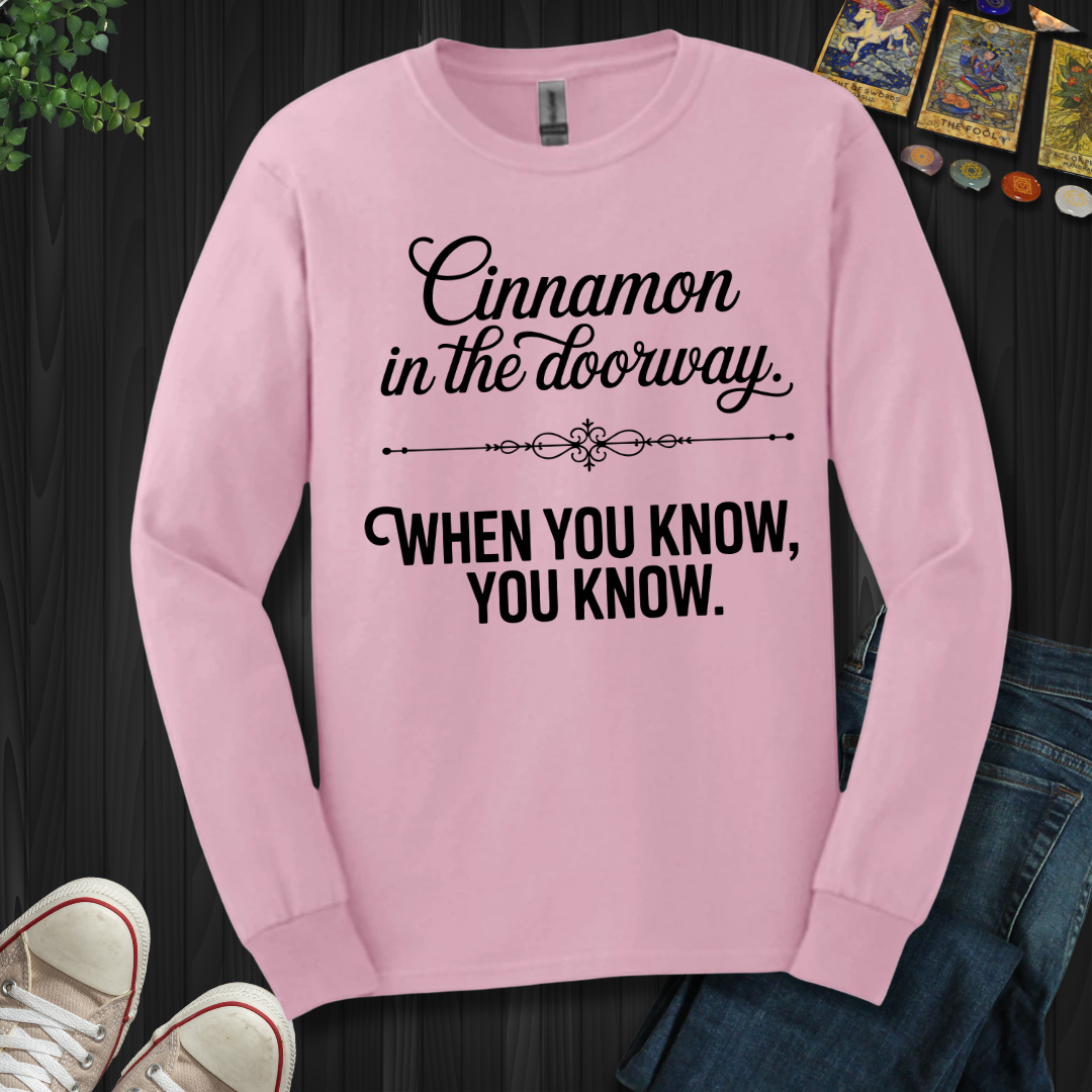 Cinnamon In The Doorway Long Sleeve Tee