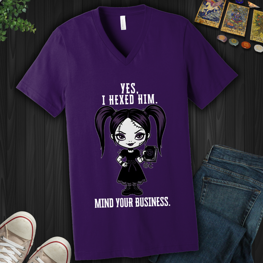 Yes, I Hexed Him V-Neck Tee