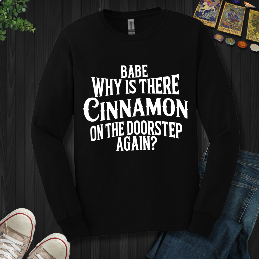 Babe, Why Is There Cinnamon Long Sleeve Tee