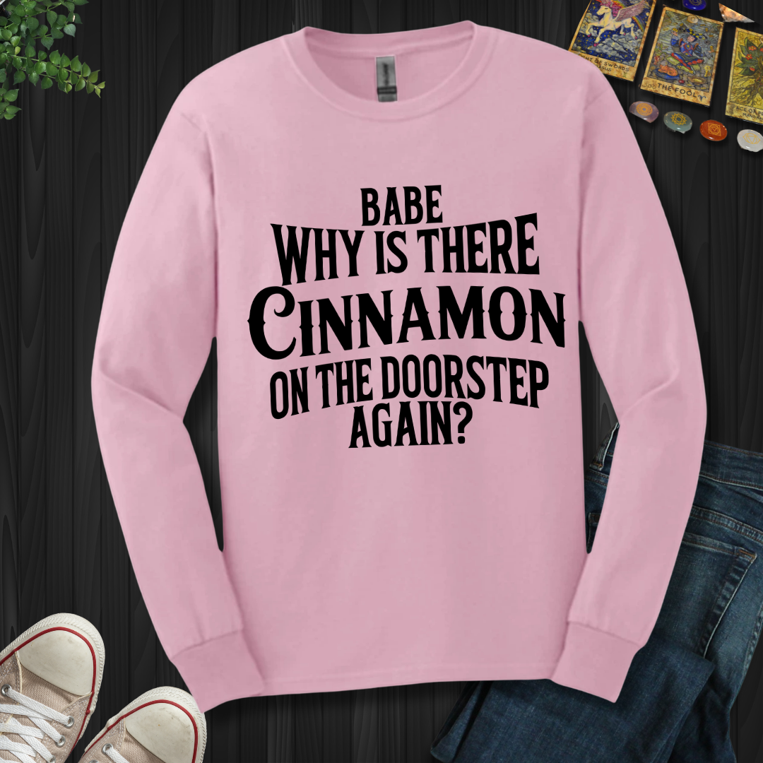 Babe, Why Is There Cinnamon Long Sleeve Tee
