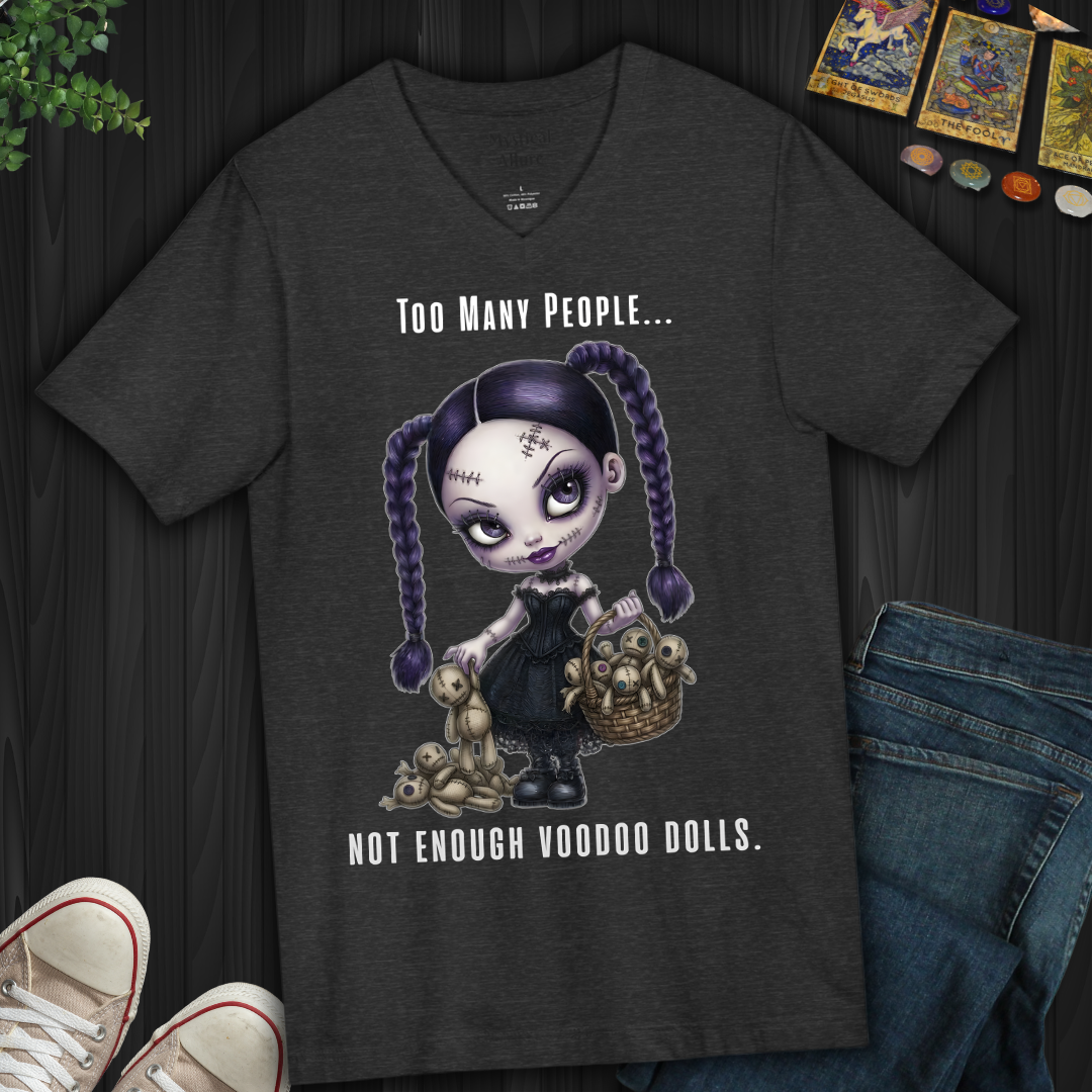 Too Many People V-Neck Tee