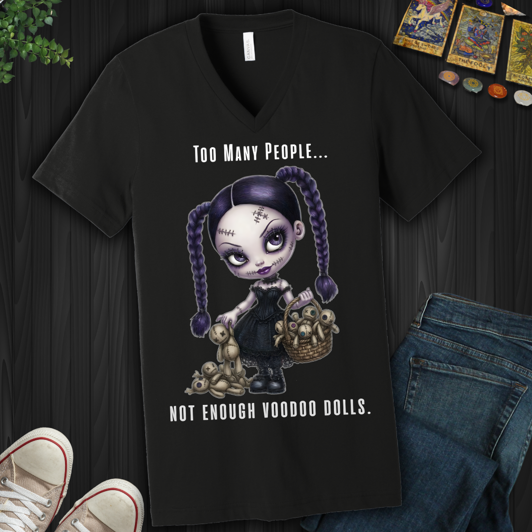 Too Many People V-Neck Tee