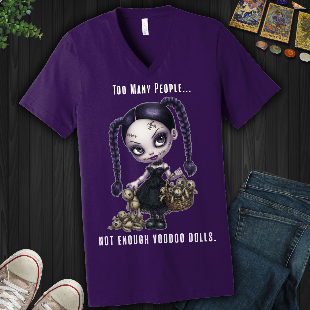 Too Many People V-Neck Tee