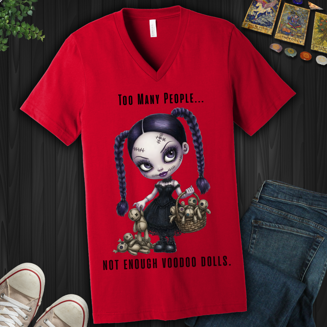 Too Many People V-Neck Tee