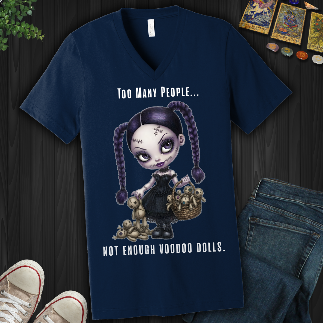 Too Many People V-Neck Tee