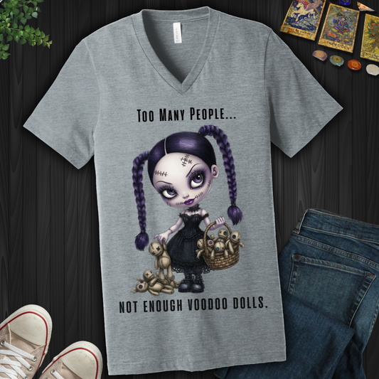 Too Many People V-Neck Tee
