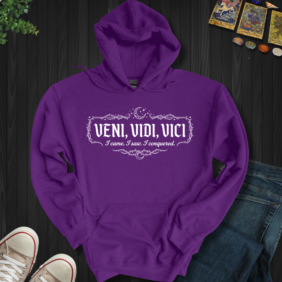 Veni, Vidi, Vici  Hooded Sweatshirt