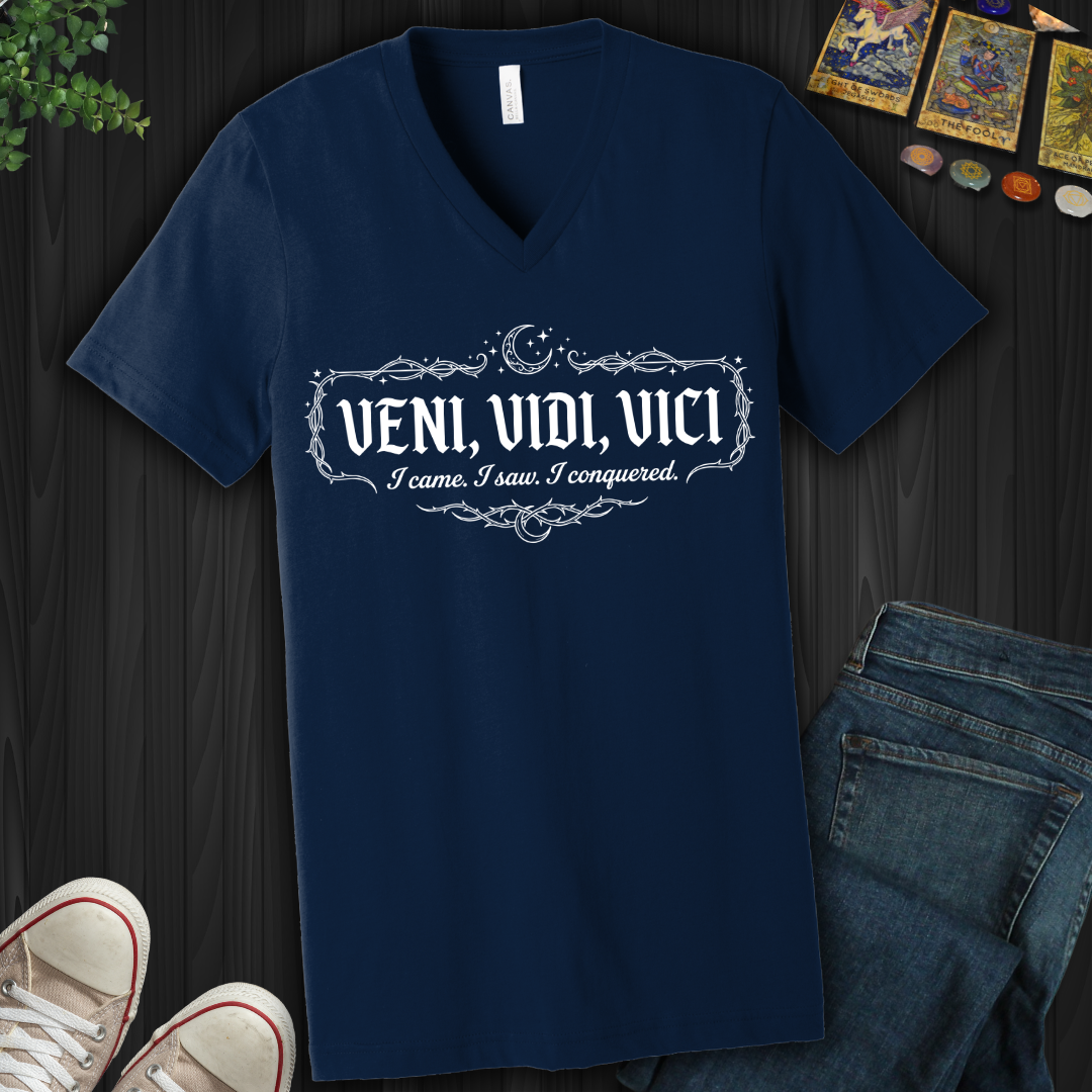 Veni, Vidi, Vici  V-Neck Tee