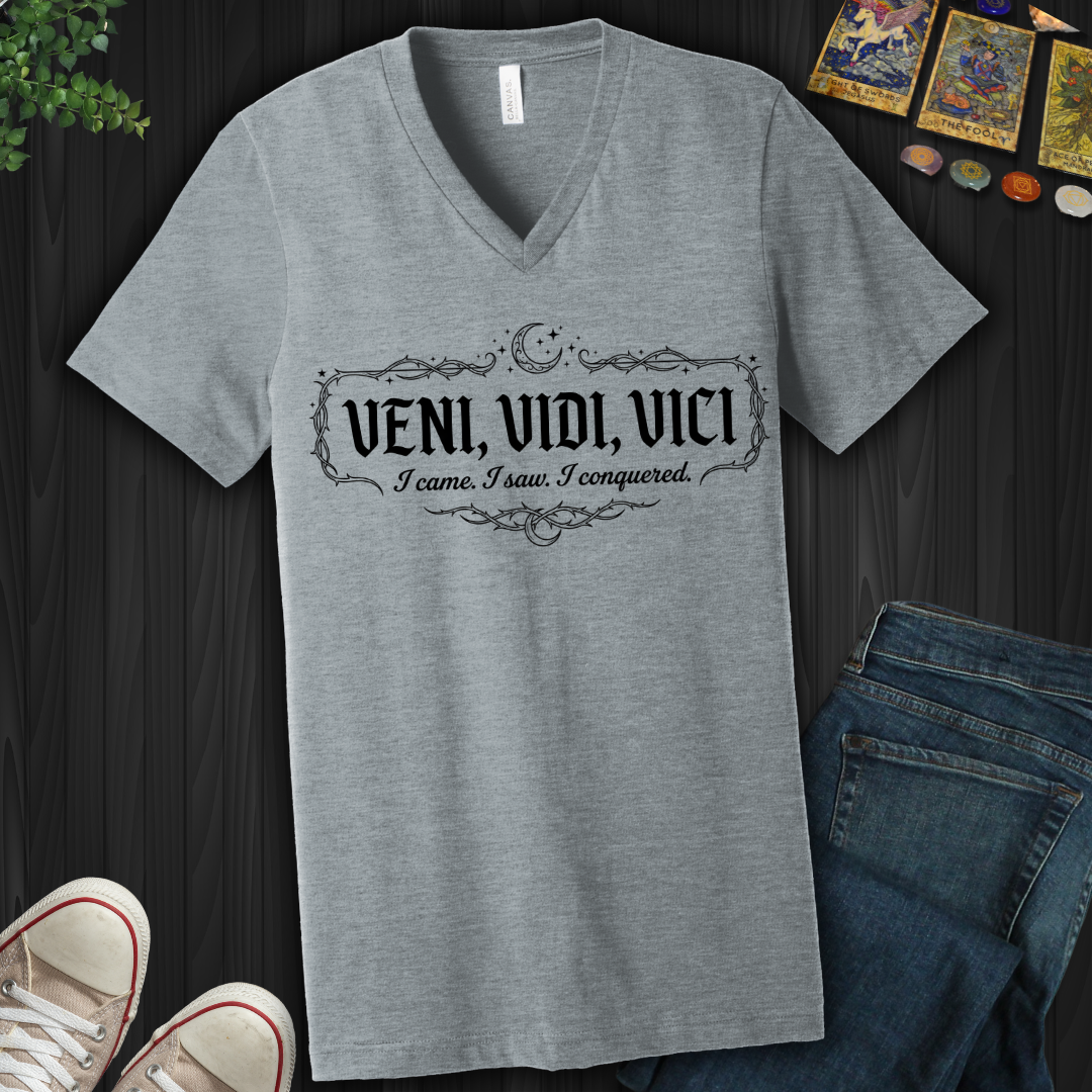 Veni, Vidi, Vici  V-Neck Tee