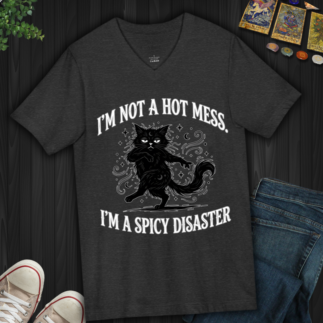 I'm Not A Hot Mess V-Neck Tee