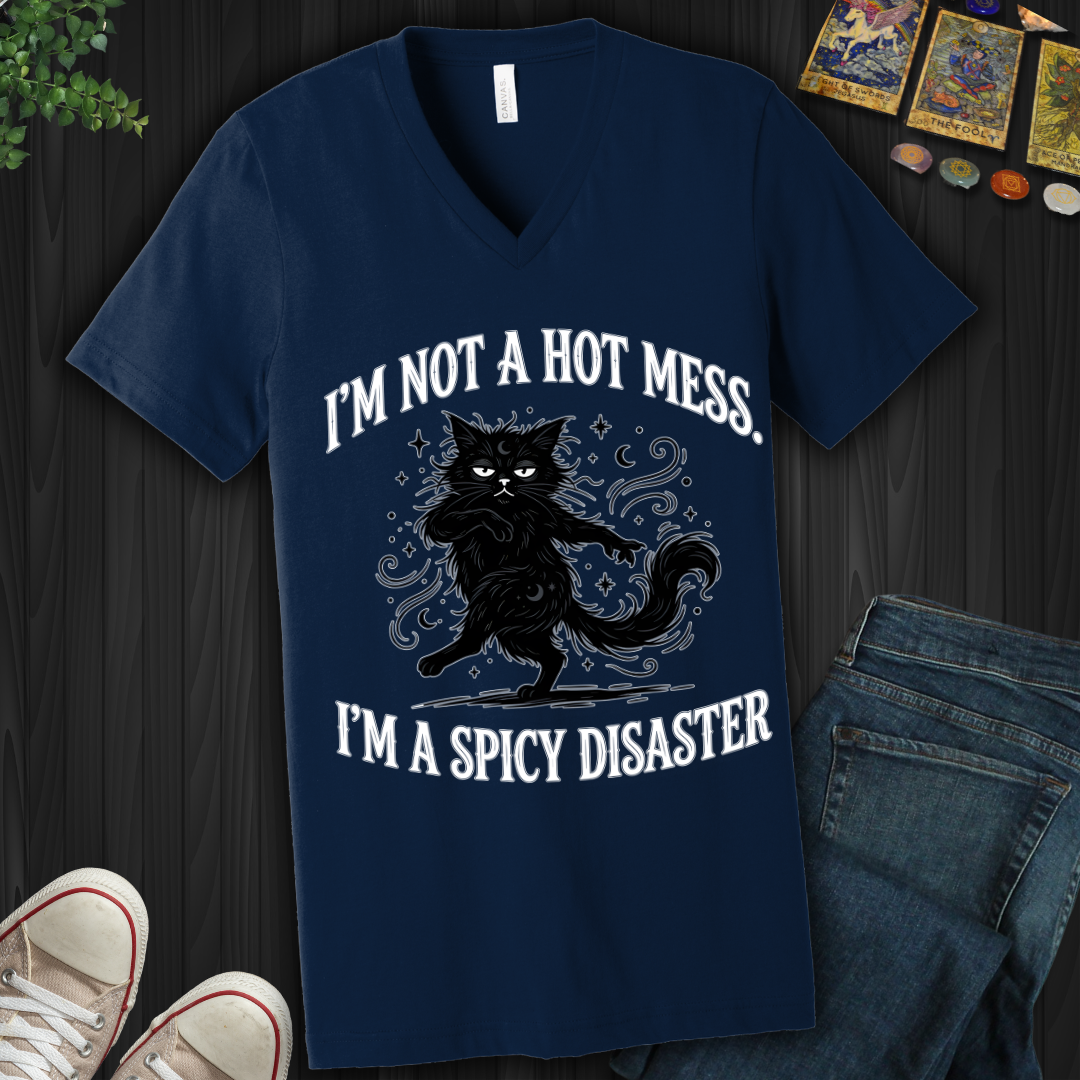 I'm Not A Hot Mess V-Neck Tee