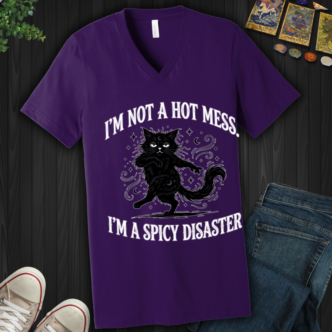 I'm Not A Hot Mess V-Neck Tee