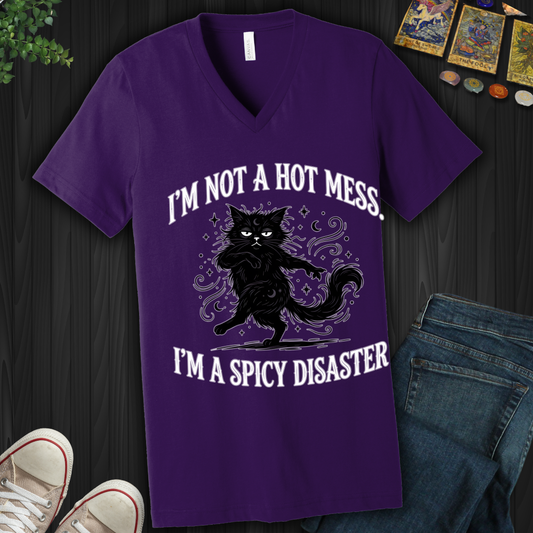 I'm Not A Hot Mess V-Neck Tee