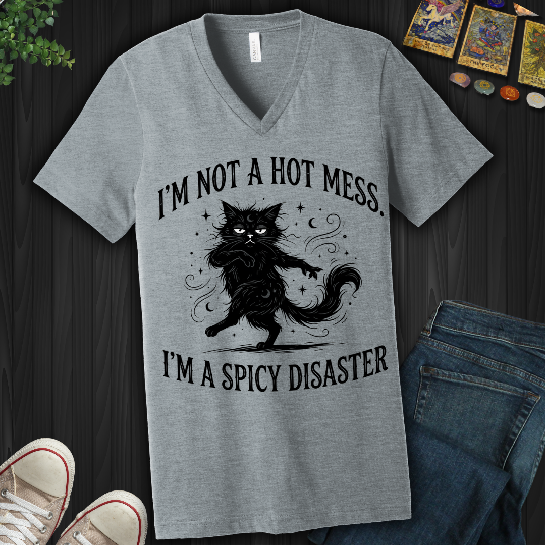 I'm Not A Hot Mess V-Neck Tee