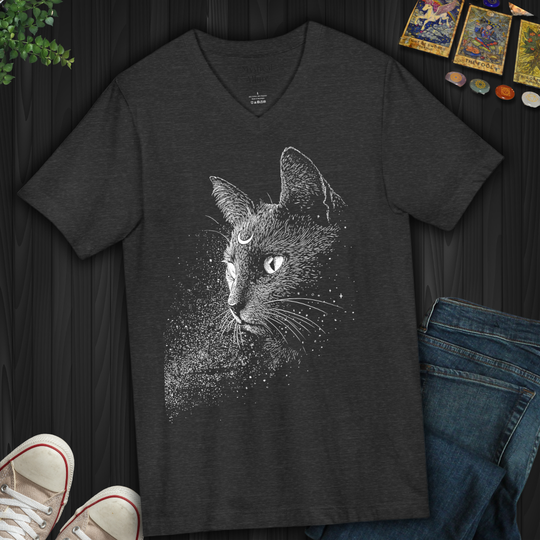 Moonlit Familiar V-Neck Tee