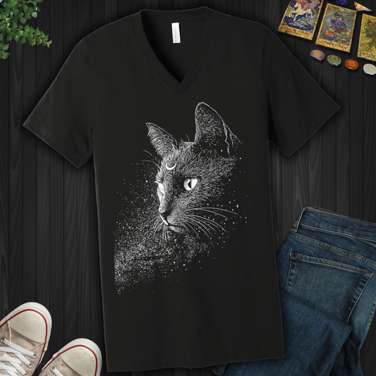Moonlit Familiar V-Neck Tee