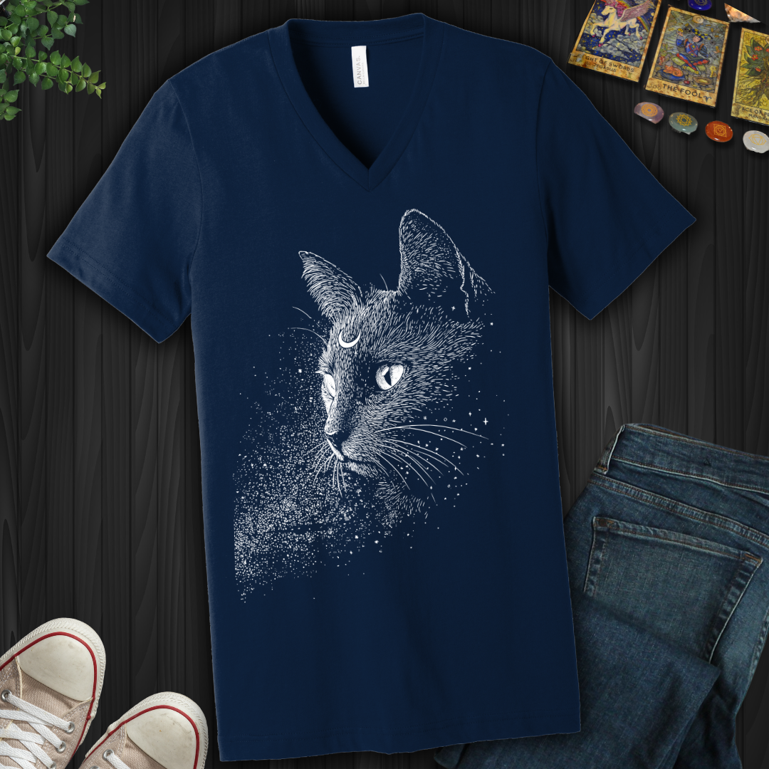 Moonlit Familiar V-Neck Tee