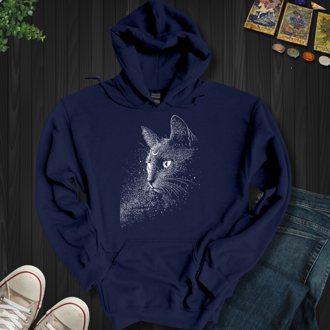 Moonlit Familiar Hooded Sweatshirt