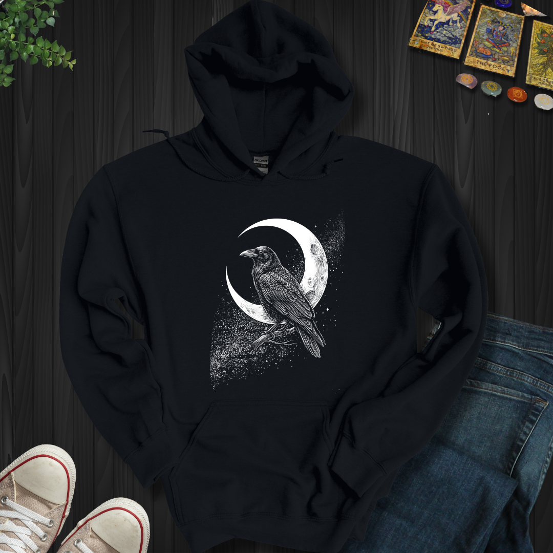 Crescent Raven Hooded Sweatshirt
